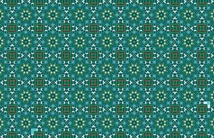 Seamless triangle and star shapes fabric pattern vector