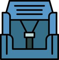 Car seat Vector Icon Design