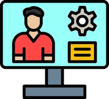 Content management system Vector Icon Design