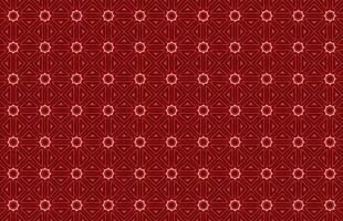 Seamless red and white fabric pattern vector