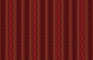 Red tribal pattern background fabric pattern vector