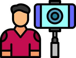 Vlogger Vector Icon Design