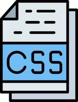 Css File Format Vector Icon Design