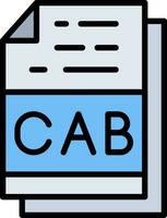 CAB File Format Vector Icon Design