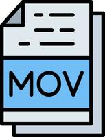 mov archivo formato vector icono diseño