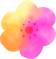oosters kleurrijk schattig Aziatisch tekening bloem abstract blad gebladerte png