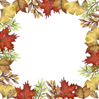 frame border banner botanical leaf garden png