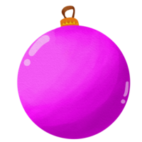 une violet Noël Balle sur une transparent Contexte png