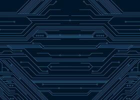 Abstract technology futuristic digital concept square pattern with lighting glowing particles square elements on dark blue background. Vector illustration