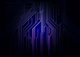 Abstract technology futuristic digital concept square pattern with lighting glowing particles square elements on dark blue background. Vector illustration