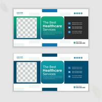 Medical Email Signature or Vector Design template and The Best Healthcare Services