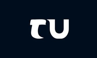 UT, TU, T, U Abstract Initial Letters Logo vector