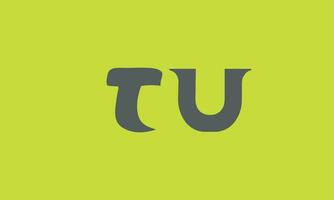 UT, TU, T, U Abstract Initial Letters Logo vector