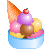 la glace crème dessert avec cône png
