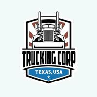 Trucking Corporation Badge Emblem Logo Template Set Vector Isolated
