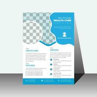 Modern and minimal flyer design for healthcare or medical business vector