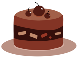 kaka ljuv kaka choklad tårta, jordgubbar kaka, körsbär cale png