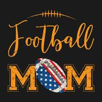 Game Day Football Mom T-Shirt vector