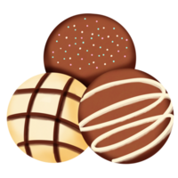 waterverf chocola illustratie png