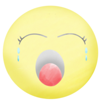 Watercolor emoji illustrations png