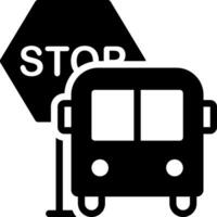 solid icon for stops vector