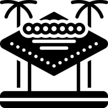 sólido icono para v vector