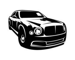 coche logo. aislado blanco antecedentes mostrado desde el frente. mejor para insignias, emblemas, coche industria. disponible en eps 10 vector