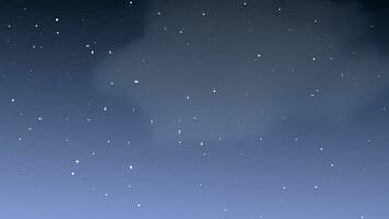 cielo nocturno con nubes y muchas estrellas. fondo de naturaleza abstracta con polvo de estrellas en el universo profundo. ilustración vectorial vector