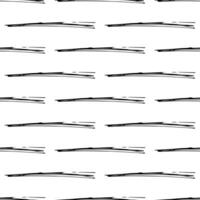 Seamless pattern with black pencil brushstrokes vector