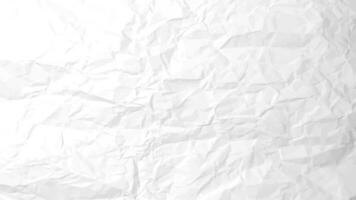 White clean crumpled paper background. Horizontal crumpled empty paper template for posters and banners. Vector illustration