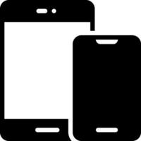 solid icon for device vector