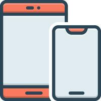 color icon for device vector