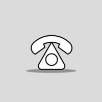 Telephone icon vector