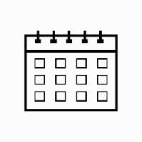 Calendar vector icon. Flat calendar Icon. Vector illustration