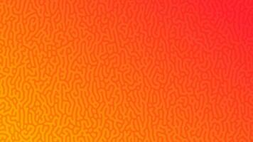 Orange Turing reaction gradient background. Abstract diffusion pattern with chaotic shapes. Vector illustration.