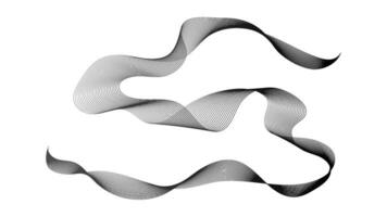 Abstract backdrop with wave gradient lines vector