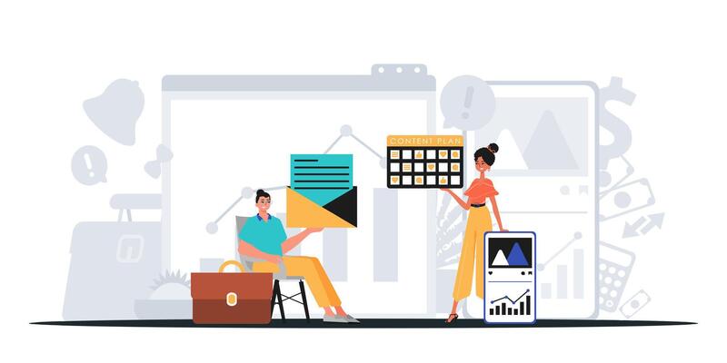 Digital Marketing Team. Ready to use banner