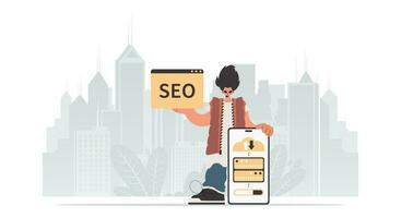 Seo for small business vector