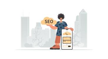 Seo for small business vector