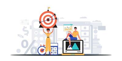 Digital Marketing Team. Ready to use banner vector