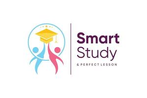 Study logo design element vector with creative modern concept