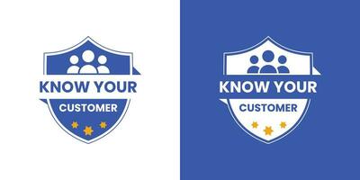 Know Your Customer Identity Verification Concept vector