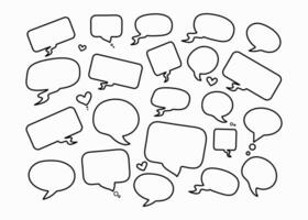 Speech bubbles. Empty text bubbles. vector