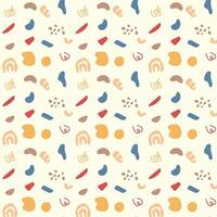cute seamless abstract pattern background vector illustration