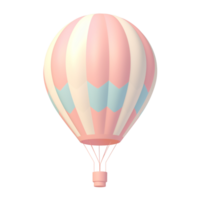 ai génératif 3d chaud air ballon pastel png