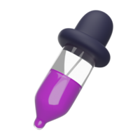 Pipette icon 3D render icon png