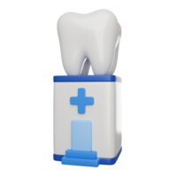 dental clínica ou hospital 3d render ícone png