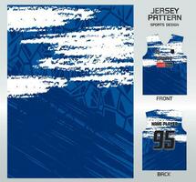 Pattern vector sports shirt background image.art of blue white painting pattern design, illustration, textile background for sports t-shirt, football jersey shirt