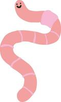 Simple Worm Illustration Vector File