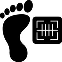 Footprint Vector Icon Design